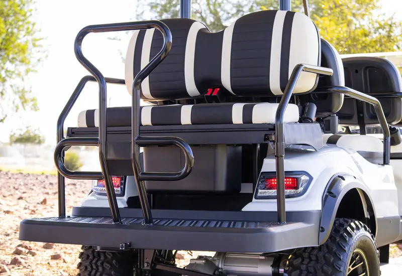 Rear bumper and footrest